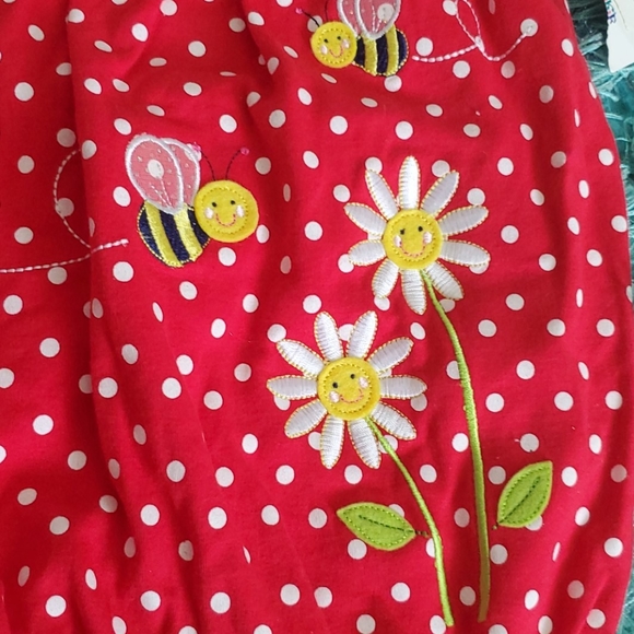 nwt baby girls 12 mos. red/white polka-dot outfit - Picture 2 of 8
